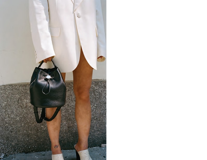 kara sarah law spring 2019 lookbook collection wearable handbags clothing shirt bag waistbag puffer tote leather lambskin