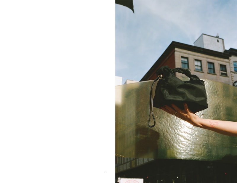 kara sarah law spring 2019 lookbook collection wearable handbags clothing shirt bag waistbag puffer tote leather lambskin