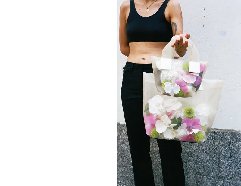 kara sarah law spring 2019 lookbook collection wearable handbags clothing shirt bag waistbag puffer tote leather lambskin