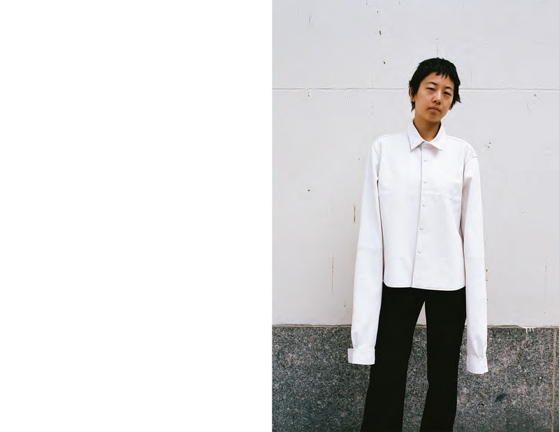 kara sarah law spring 2019 lookbook collection wearable handbags clothing shirt bag waistbag puffer tote leather lambskin