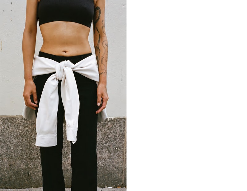 kara sarah law spring 2019 lookbook collection wearable handbags clothing shirt bag waistbag puffer tote leather lambskin