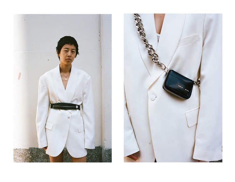 kara sarah law spring 2019 lookbook collection wearable handbags clothing shirt bag waistbag puffer tote leather lambskin