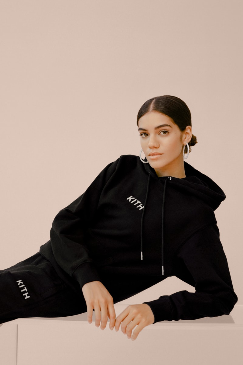 kith Women Glitter Hoodie Sweatpants Black