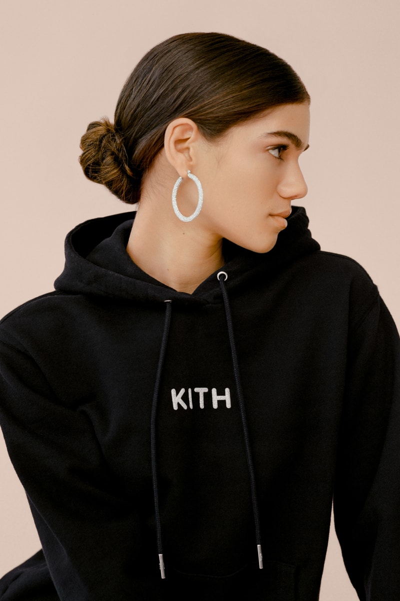kith Women Glitter Hoodie Black