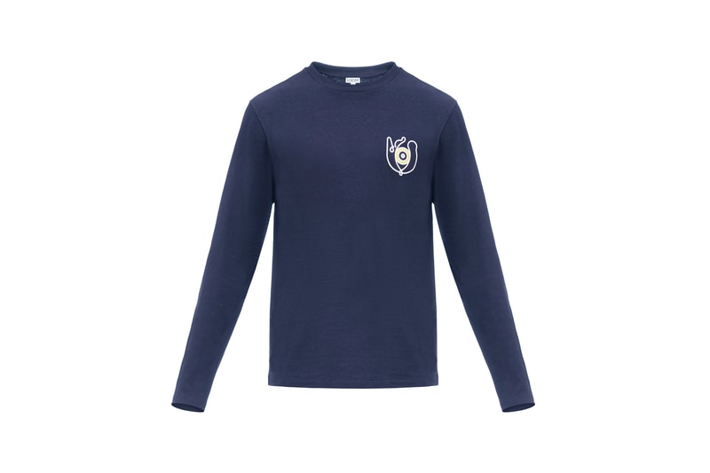LOEWE Eye Nature Collection Long Sleeve Navy