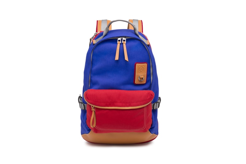 LOEWE Eye Nature Collection Backpack Blue Red