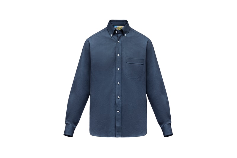 LOEWE Eye Nature Collection Collared Shirt Navy