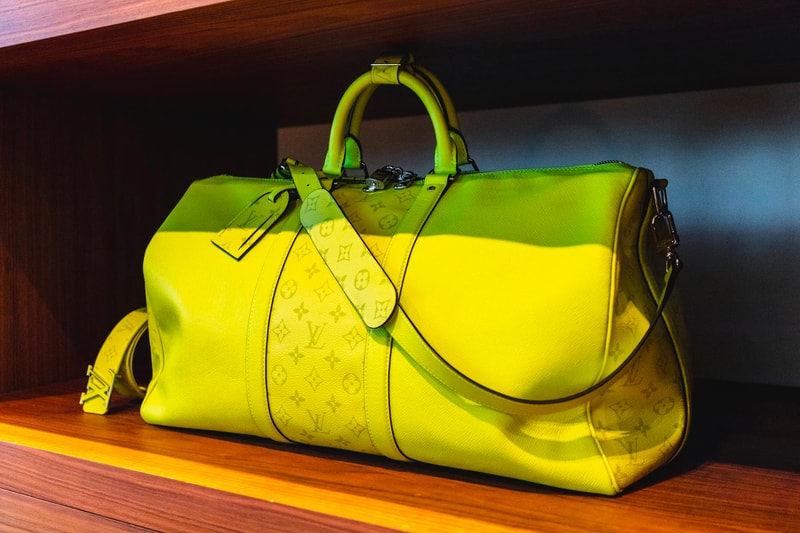 louis vuitton virgil abloh ss19 spring summer 2019 menswear neon yellow bag monogram