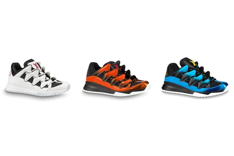 Louis Vuitton Debuts Its Bold Zig Zag Sneaker in White, Orange & Blue