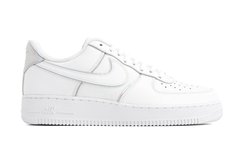 nike air force 1 07 lv8 white iridescent details leather