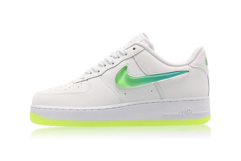 Nike Air Force 1 Hyper Jade Ombré Swoosh Volt