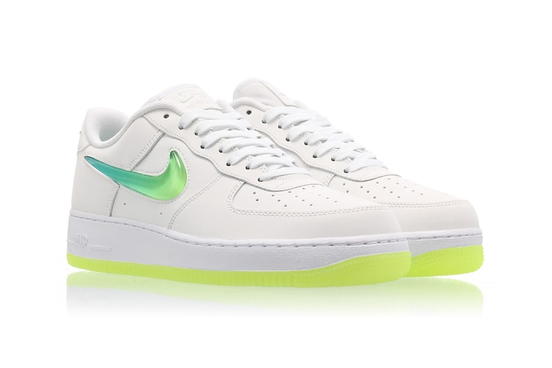 Nike Air Force 1 Hyper Jade Ombré Swoosh Volt
