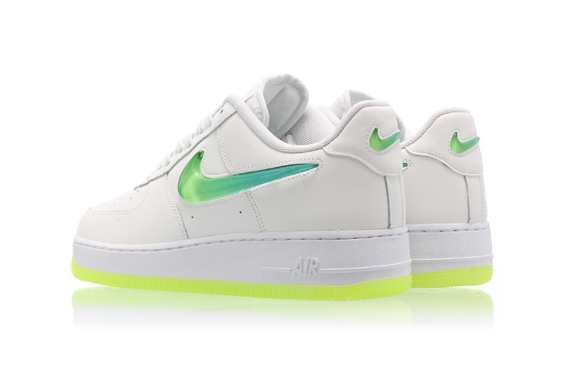 Nike Air Force 1 Hyper Jade Ombré Swoosh Volt