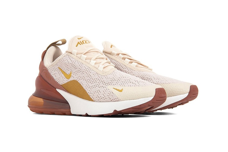 Nike Air Max 270 Light Cream Metallic Gold