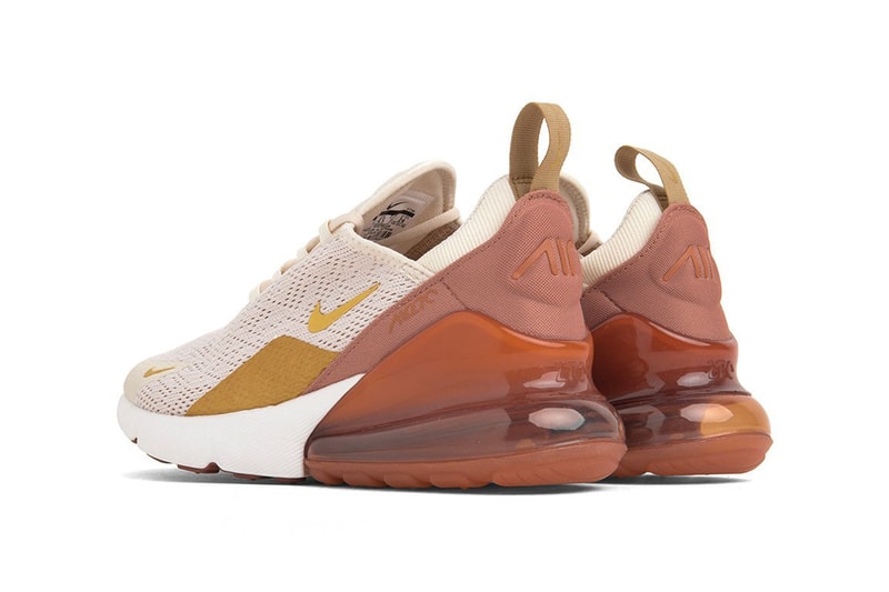 Nike Air Max 270 Light Cream Metallic Gold