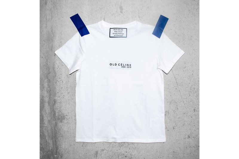 Old Céline T Shirt White Gray 