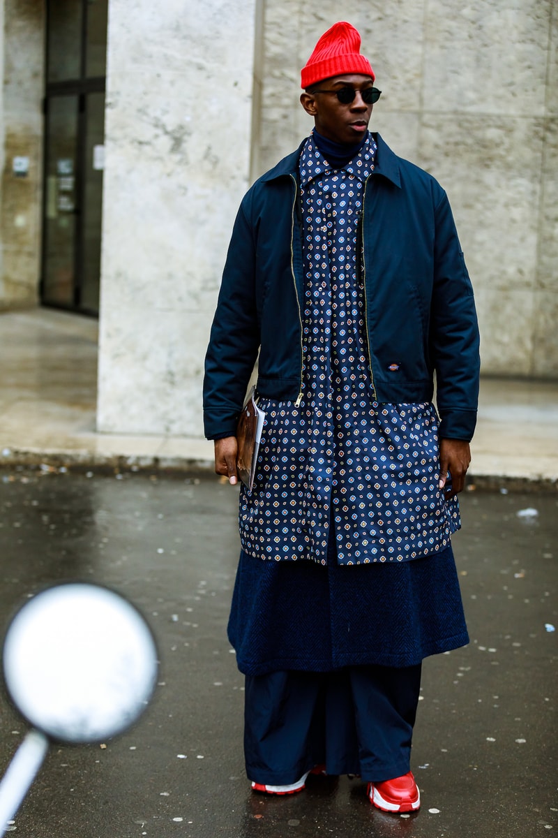 Paris Fashion Week Men's FW19 Streetstyle Snaps Off-White Chanel Heron Preston Jerry Lorenzo Maisie Wiliams Sita Abellan Aleali May
