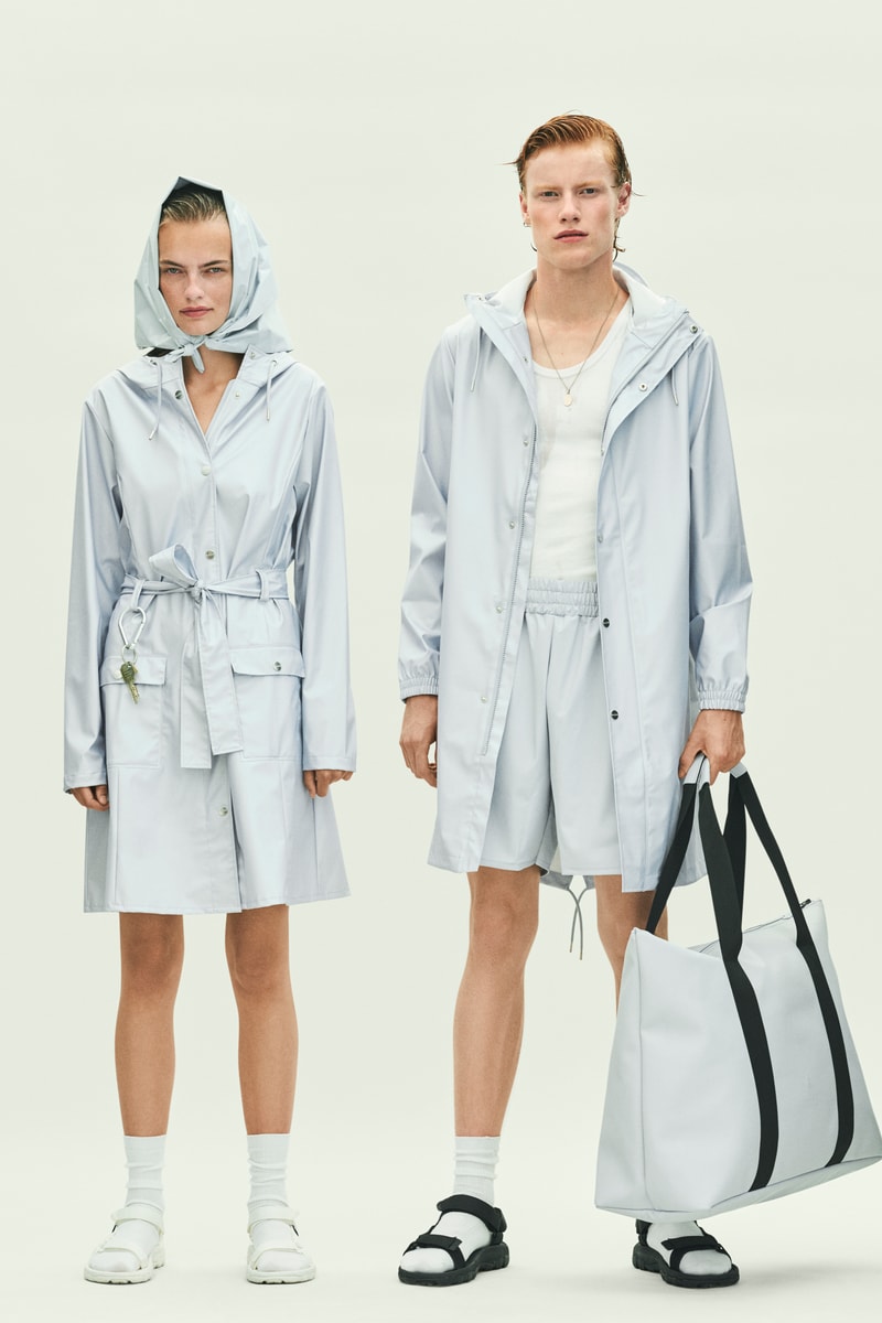 Rains Spring Summer 2019 Campaign Raincoats Blue
