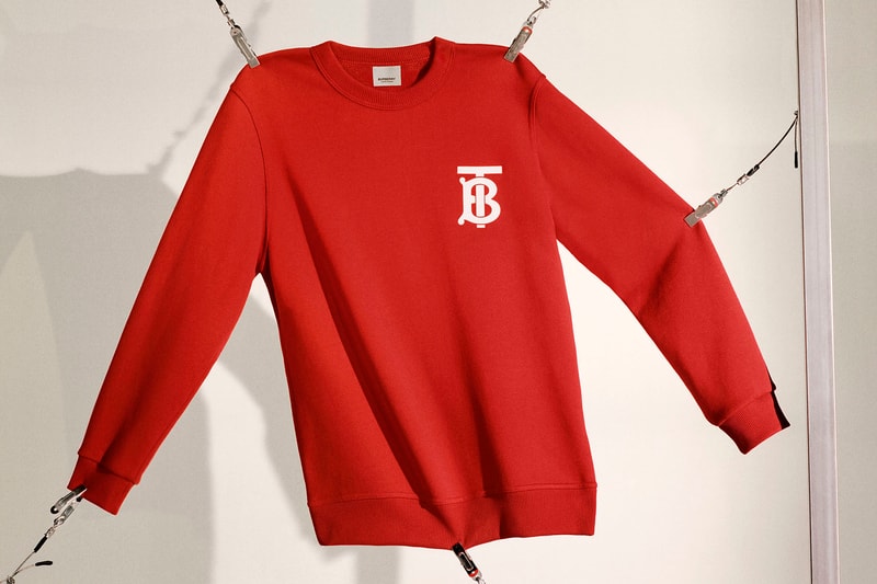 Burberry Riccardo Tisci B Series Red Logo Sweatshirt Polo Shirt 