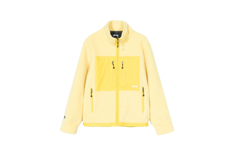 Stussy x GORE-TEX Sherpa Fleece Jacket Yellow