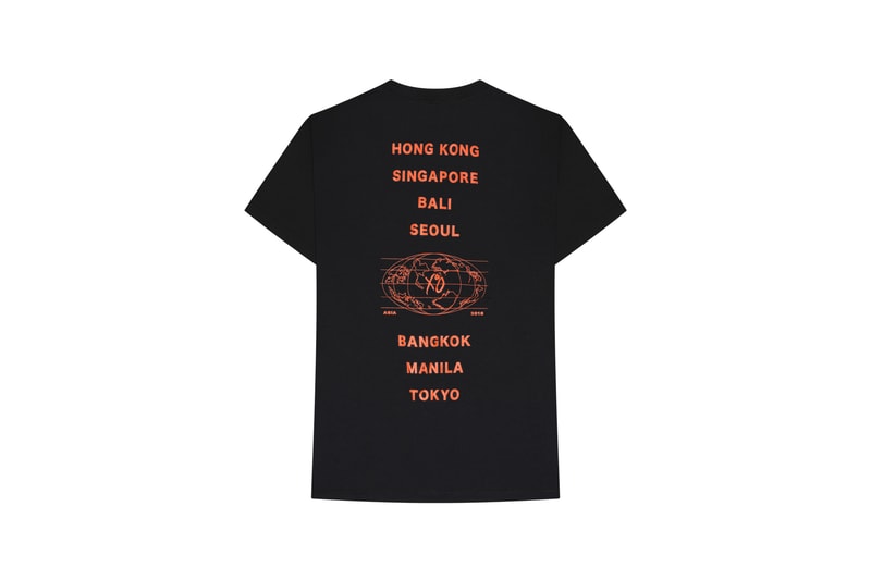 The Weeknd Asia Tour Merch Collection T-shirt Black
