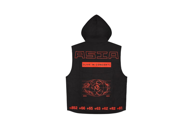 The Weeknd Asia Tour Merch Collection Hooded Vest