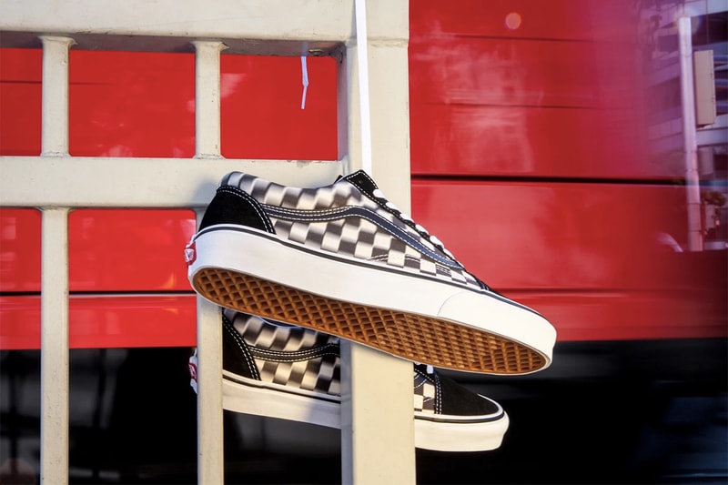 Vans "Blur Check" Optical Illusion Collection Era Sk8-Hi Slip-On Old Skool Shoe Sneaker 