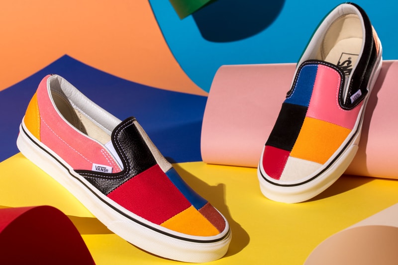 Vans Patchwork Era Sk8 Hi Slip On Multi
