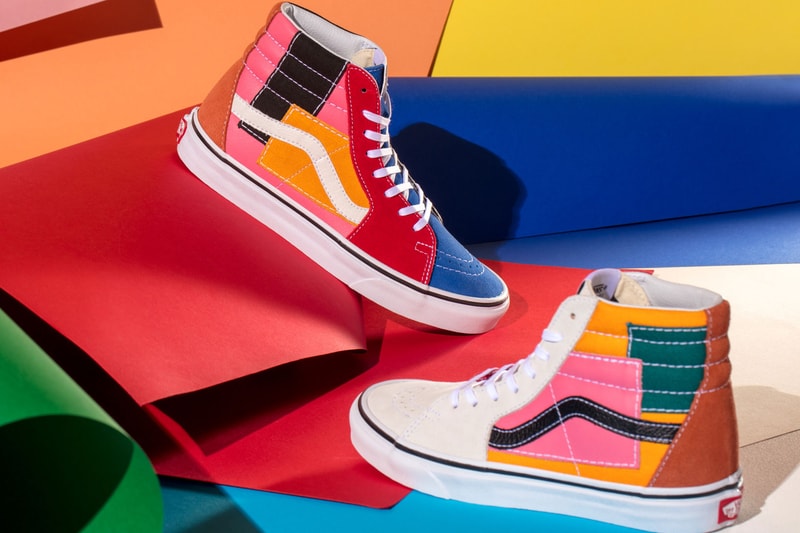 Vans Patchwork Era Sk8 Hi Slip On Multi