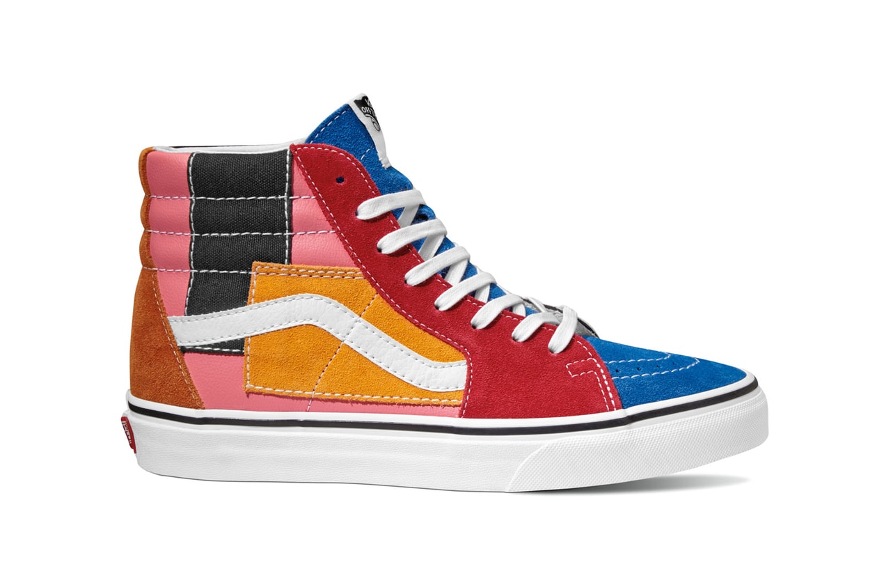 Vans Patchwork Era Sk8 Hi Slip On Multi