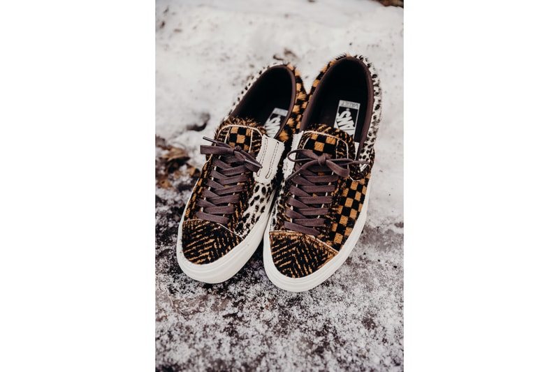Vans Cut and Paste Pony Hair Pack Print Checkerboard Pattern Graphics Shoe 