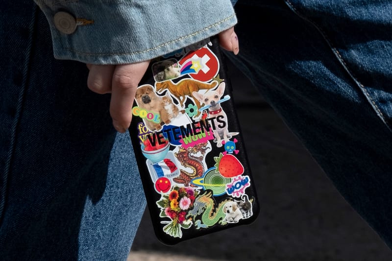 Vetements' Latest Collab Is a Sticker-Inspired Phone Case