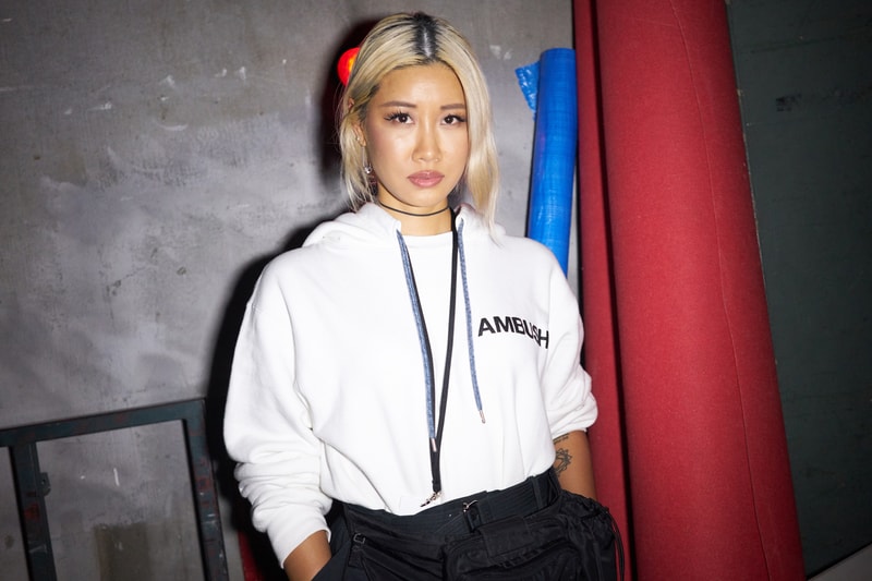 Yoon Ahn Tokyo Fashion Week Fall Winter 2018 Backstage Hoodie White Pants Black
