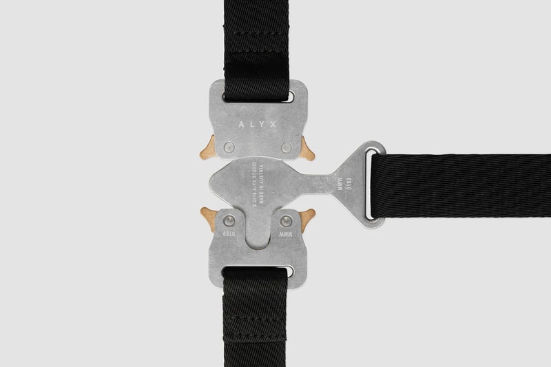 Pre-Order 1017 ALYX 9SM's SS19 Collection Here Matthew Williams ALYX Buckle Necklace Fashion Collection Chest Rig