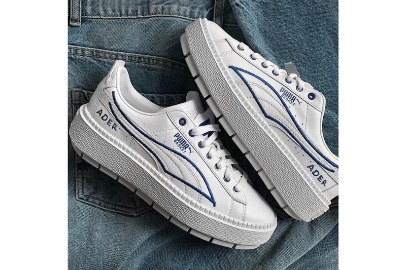 Ader Error x PUMA Spring Summer 2019 Teaser Basket Platform White Blue
