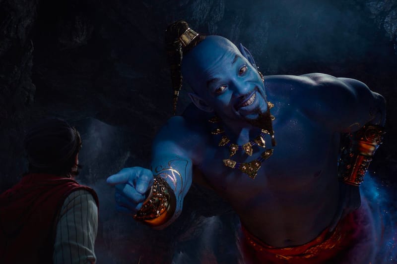 'Aladdin' Grammy Spot Offers a First Look at Will Smith’s Blue Genie Look