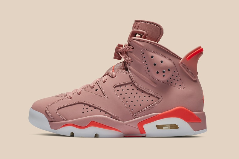 Aleali May x Air Jordan 6 Rust Pink Bright Crimson