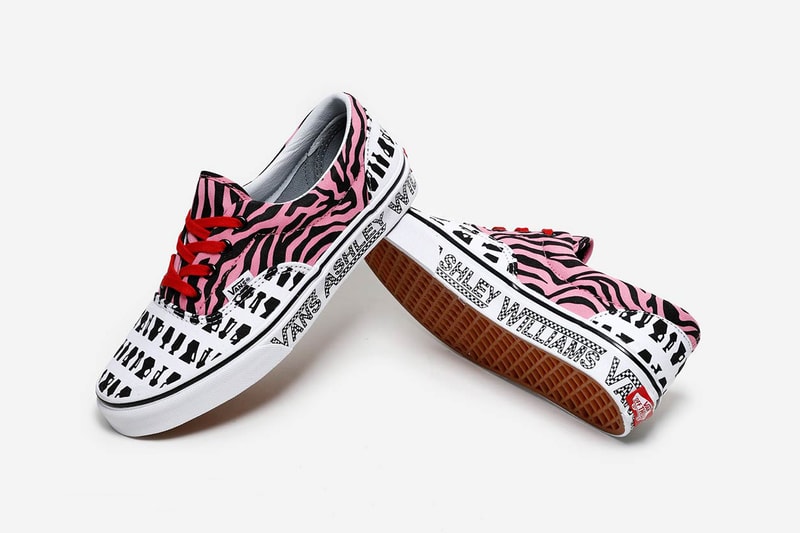 Ashley Williams Vans Era Authentic Style 93 Slip-On Tiger Print Monochrome zine graphic