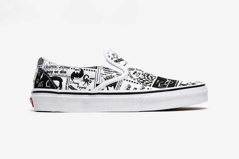 Ashley Williams Vans Era Authentic Style 93 Slip-On Tiger Print Monochrome zine graphic