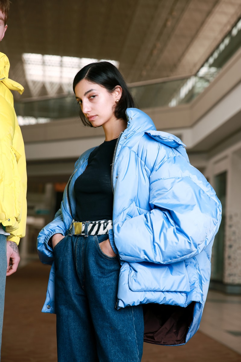 Biannual Fall Winter 2019 Lookbook Coat Blue