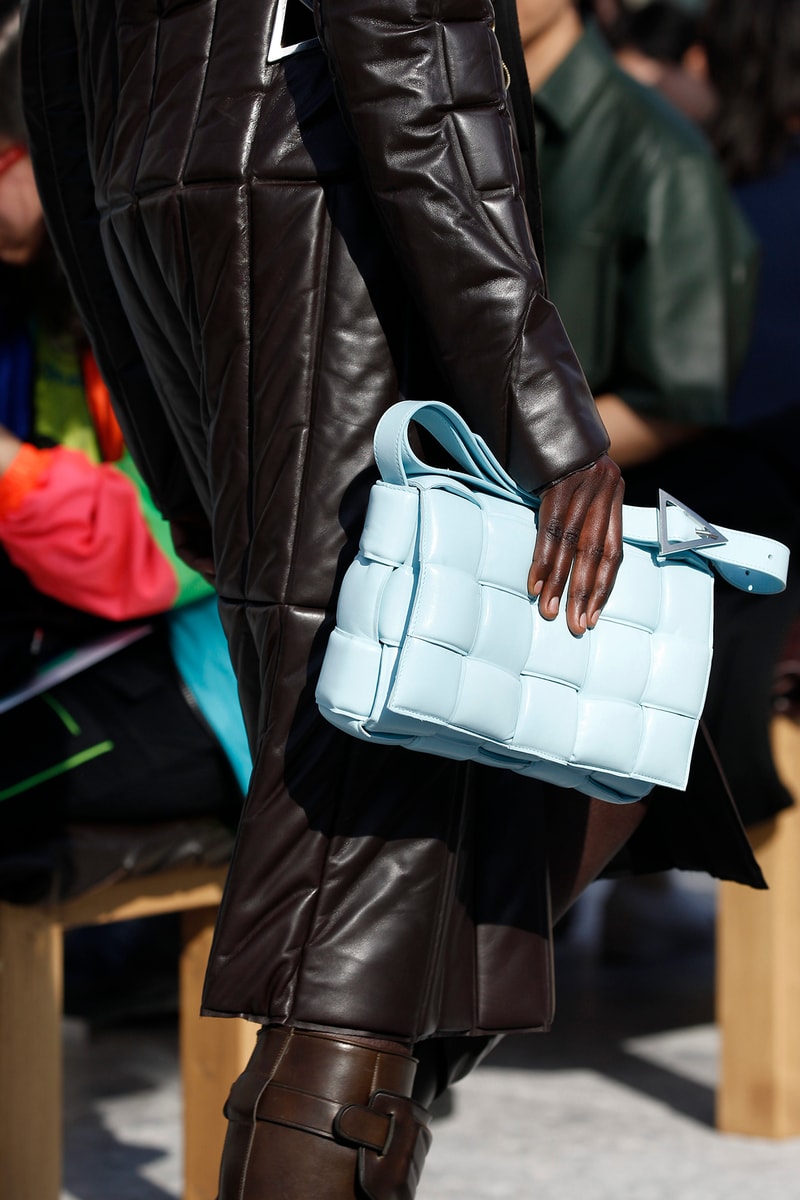 Bottega Veneta Milan Fashion Week Fall Winter 2019 FW19 Daniel Lee Debut Runway Show blue bag