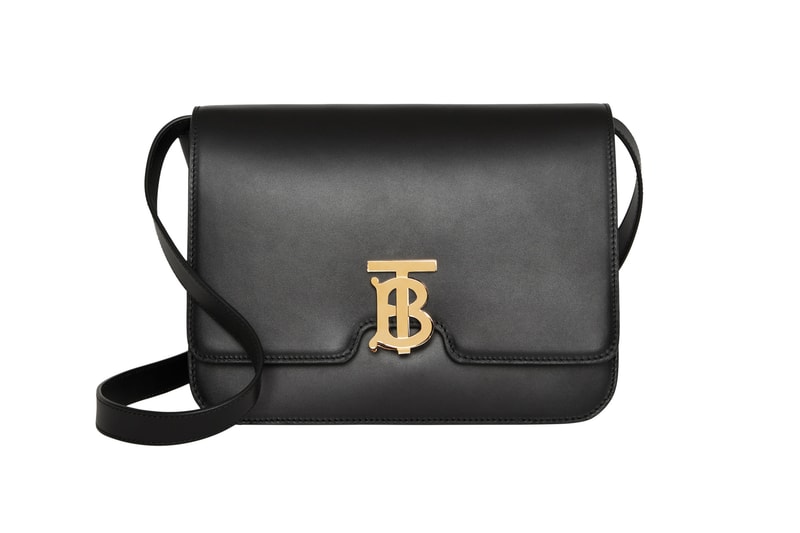 Burberry Small Leather TB Bag Black