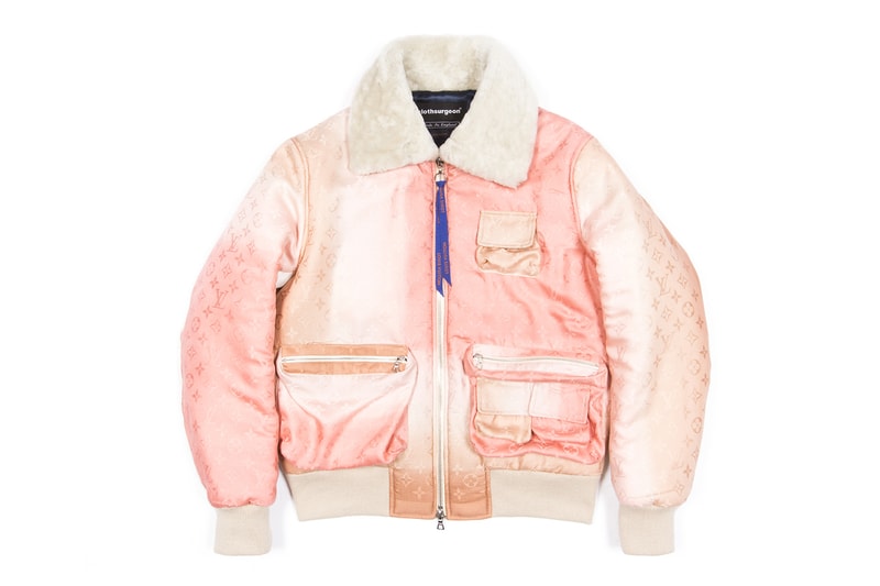 clothsurgeon Louis Vuitton Scarf Bomber Jacket