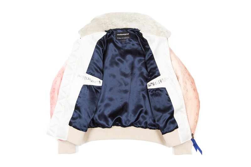 clothsurgeon Louis Vuitton Scarf Bomber Jacket