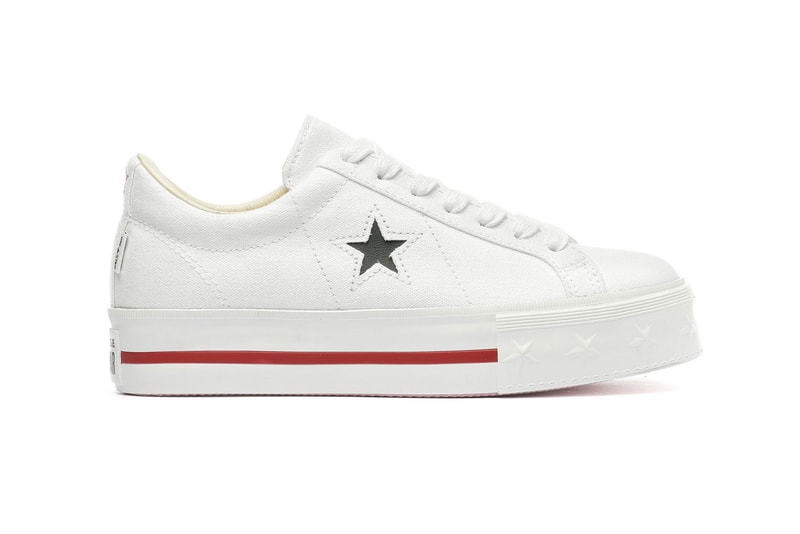 Converse One Star Platform Ox White Dark Obsidian