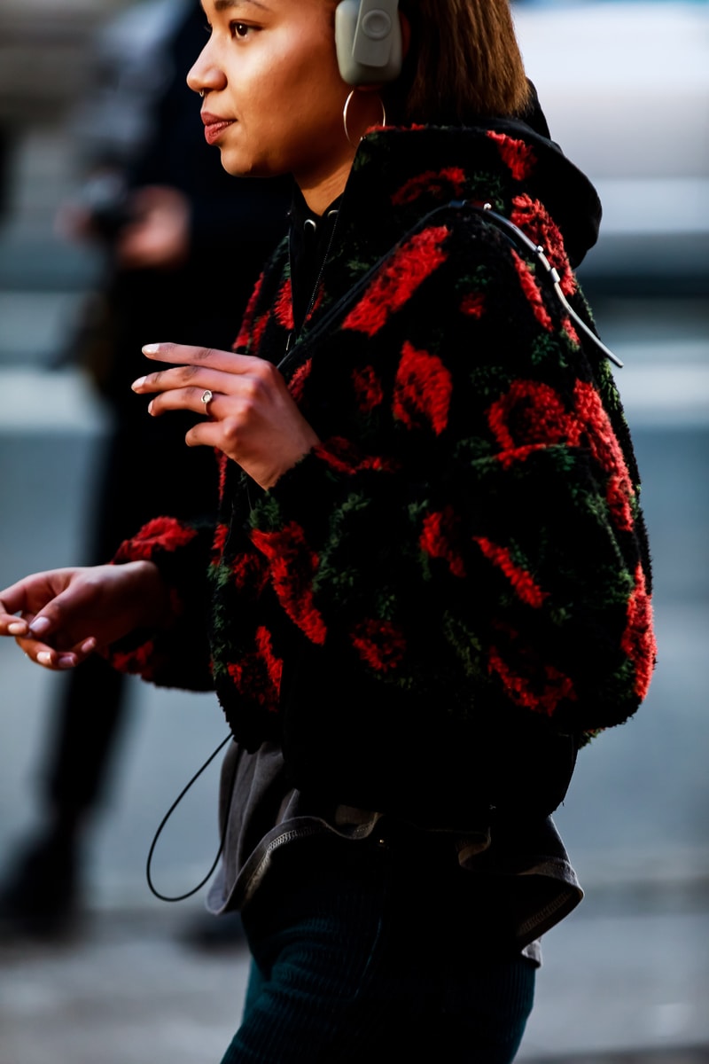 Copenhagen Fashion Week FW19 Streetstyle Snaps Jacket Black Red