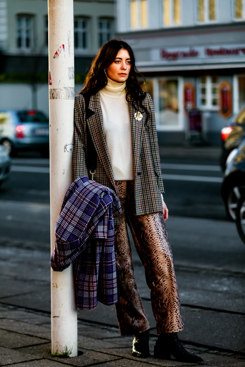 Copenhagen Fashion Week FW19 Streetstyle Snaps Jacket Grey Sweater White