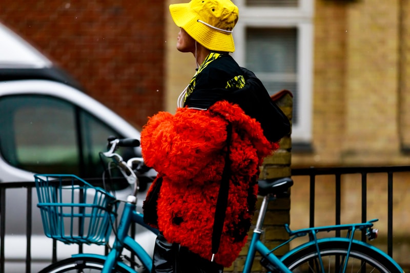 Copenhagen Fashion Week FW19 Streetstyle Snaps Jacket Red Hat Yellow