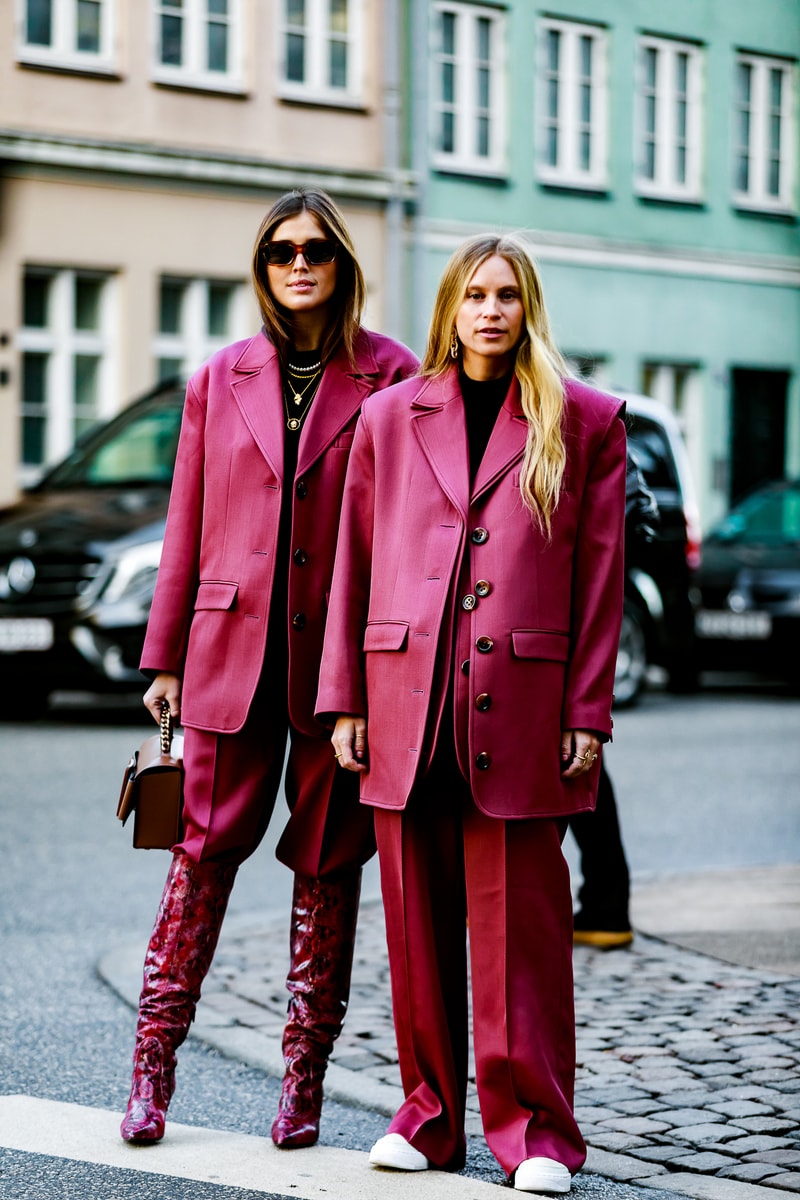 Copenhagen Fashion Week FW19 Streetstyle Snaps Jackets Pants Red