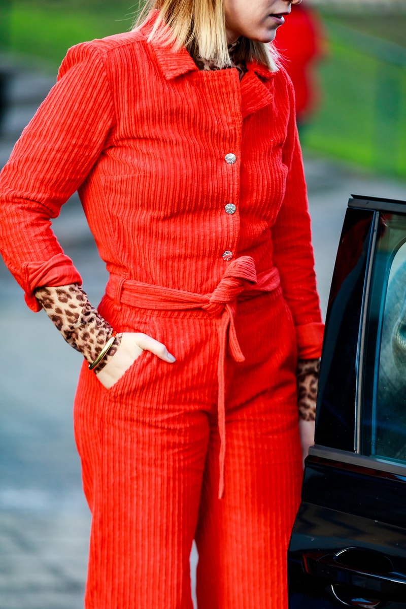 Copenhagen Fashion Week FW19 Streetstyle Snaps Jumpsuit Red